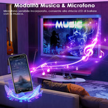 Carica l'immagine nel visualizzatore di Gallery, HOVVIDA Striscia LED, 1x5m, Luci LED, RGB LED, 30 LED/Metro