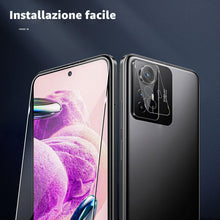 Carica l'immagine nel visualizzatore di Gallery, QULLOO Pellicola Vetro Temperato per Redmi Note 12S, 2 Pezzi Pellicola Protettiva e 2 Pezzi Pellicola Fotocamera, Durezz