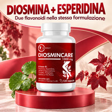Carica l'immagine nel visualizzatore di Gallery, Diosmina Esperidina Alto Dosaggio 1000mg 120 Capsule