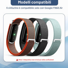 Carica l'immagine nel visualizzatore di Gallery, 3 Pezzi Braccialetti in Nylon Elastico e Traspirante Compatibile con Google Fitbit Air Cinturino di Ricambio