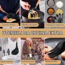 Carica l'immagine nel visualizzatore di Gallery, Utensili da cucina in silicone 22 pezzi, set di utensili da cucina per pentole antiaderenti, al calore e antiaderenti co
