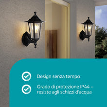 Carica l'immagine nel visualizzatore di Gallery, EGLO Laterna 4, Lampada da parete per esterni a 1 luce, lampada da parete