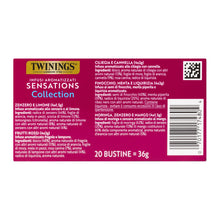 Carica l'immagine nel visualizzatore di Gallery, Twinings, Infusi Sensations Collection, 5 Varietà di Infusi, 20 Filtri