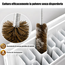 Carica l'immagine nel visualizzatore di Gallery, Spazzola pulisci termosifoni flessibile 81 cm con setole di cinghiale