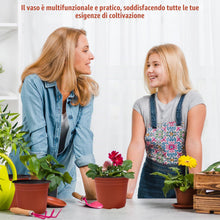 Carica l'immagine nel visualizzatore di Gallery, Confezione da 50 vasi per piante in plastica da 15 cm, grandi e spessi, per vivai e semenzai con fori di drenaggio, vaso