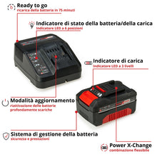 Carica l'immagine nel visualizzatore di Gallery, Einhell Original PXC 18V 4,0 Ah Starter-Kit