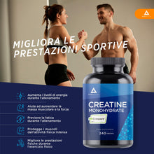 Carica l'immagine nel visualizzatore di Gallery, Creatina Creapure® Monoidrata 240 compresse | Creatina Solubile in acqua |Creatina Creapure pura 3000mg per dose | Senza