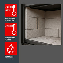 Carica l'immagine nel visualizzatore di Gallery, Fischer Sigillante Refrattario SR Nero, Fino a 1200° (1500° Picco), Resistente alle Alte Temperature e al Calore, per Gi