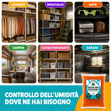 Carica l'immagine nel visualizzatore di Gallery, Silica gel riutilizzabile - DRYBOSS - Deumidificatore arancione rigenerabile con indicatore di saturazione per filamento