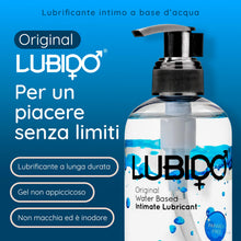 Carica l'immagine nel visualizzatore di Gallery, Lubido Original Gel lubrificante intimo a base d'acqua senza parabeni – 250 ml