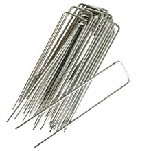 Carica l'immagine nel visualizzatore di Gallery, TENAX Chiodi Metallici a U, Lunghezza 15 cm (20 Pezzi) per Ancoraggio al Suolo di Teli Pacciamanti Antierbacce e Veli Pr