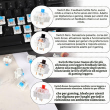 Carica l'immagine nel visualizzatore di Gallery, 100pz Interruttori Meccanici per Tastiera, 3 Pin Blu Antipolvere e Impermeabili Interruttori Clicky per Tastiere Meccani