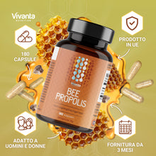 Carica l'immagine nel visualizzatore di Gallery, Propoli Capsule – Estratto Puro da 2.000mg di Propoli – 180 Capsule