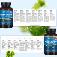 Carica l'immagine nel visualizzatore di Gallery, Prowise Vegan Omega-3 DHA da olio di alghe | 60 capsule molli con vitamina E | 400 mg di DHA + 10 mg di vitamina E | 100