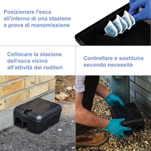 Carica l'immagine nel visualizzatore di Gallery, Roshield Super Forte Veleno per Topi e Ratti, Veleno per Topi Professionale, Esca Topicida Ratticida in Bustine di Pasta