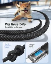 Carica l'immagine nel visualizzatore di Gallery, RAVIAD Cavo USB C USB C 100W [2Pezzi 2M] Cavo USB Type-C PD 5A Ricarica