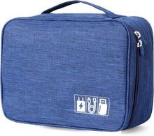 Carica l'immagine nel visualizzatore di Gallery, AiQInu Organizer Cavi Borsa da Viaggio Organizzatore Cavi Resistente All'acqua Portatile Porta Cavi Organizer per Caricatore, Chiavetta USB, Auricolare, Power Bank, Hard Disk, Scheda SD