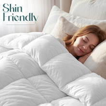 Carica l'immagine nel visualizzatore di Gallery, Piumino Caldo Utopia Bedding per Letto Singolo, 135x200 cm, Bianco