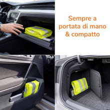 Carica l'immagine nel visualizzatore di Gallery, Upgrade4cars Gilet Rifrangente Auto Set 4 Giallo EN ISO 20471 Accessori