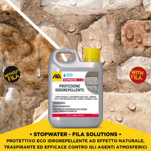 Carica l'immagine nel visualizzatore di Gallery, FILA Solutions STOPWATER Idrorepellente Pietra Cotto Esterni - 1L