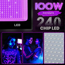 Carica l'immagine nel visualizzatore di Gallery, 100W Black Light, UV Lamp, Black Light, IP67 Waterproof, for Halloween Decoration, Christmas Decoration, Hardened UV Res