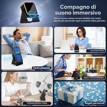 Carica l'immagine nel visualizzatore di Gallery, BIIB Regalo Uomo, Altoparlante Bluetooth Induction con Supporto Telefono