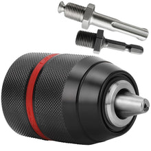 Carica l'immagine nel visualizzatore di Gallery, S&amp;R Mandrino Trapano Autoserrante SDS-Plus. Mandrino per Avvitatore a Chiusura Rapida 1.5-13 mm 1/2" - 20UNF - Filettatu