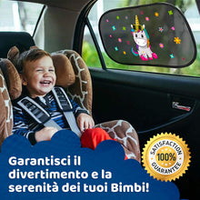 Carica l'immagine nel visualizzatore di Gallery, Tendine Parasole Auto Bambini - Protezione Solare 99% Dai Raggi UV - 2 Pezzi 51x31 cm 80g/m2 - Accessori Macchina Per In