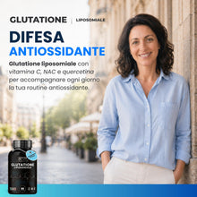 Carica l'immagine nel visualizzatore di Gallery, VIVACAPS Glutatione liposomiale 250mg alto dosaggio 90cps 1 al giorno