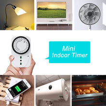 Carica l'immagine nel visualizzatore di Gallery, EXTRASTAR Timer presa elettrica,Programmatore Timer meccanico giornaliero,3680 W,250 V