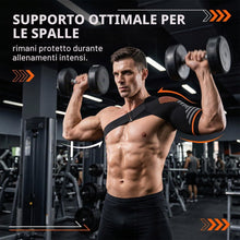 Carica l'immagine nel visualizzatore di Gallery, Tutore Spalla Regolabile per Uomo e Donna, Fascia di Compressione per Sollievo Dolore e Stabilità Articolare, Supporto S