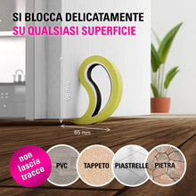 Carica l'immagine nel visualizzatore di Gallery, Stoppy, Stoppi, Fermafinestre, Fermafinestra, Fermaporte, Fermaporta, set di 2 (disponibile in 14 colori) (Bianco)
