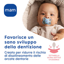 Carica l'immagine nel visualizzatore di Gallery, MAM Perfect Night Succhietto 2-6 mesi, Set da 2 ciucci, Azzurro/Verde