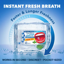 Carica l'immagine nel visualizzatore di Gallery, Papermints CoolCaps Instant Fresh Breath Mints Box 40 x 4 Pack, deodorante per respiro e trattamento alito cattivo per a