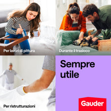 Carica l'immagine nel visualizzatore di Gallery, GAUDER Telo copritutto pittura in plastica (6 teli, 4x5m, 120 m²)