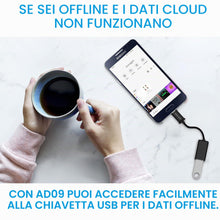 Carica l'immagine nel visualizzatore di Gallery, N NEWTOP Cavo Adattatore AD09 OTG USB 2.0 Femmina a Micro USB USB-A Maschio Adatta Convertitore Compatibile con Android 