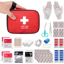 Carica l'immagine nel visualizzatore di Gallery, HONYAO® Kit di Pronto Soccorso Portatile 90 Pezzi, Mini Kit Primo Soccorso, Borsa Pronto Soccorso per Casa Auto Viaggio 