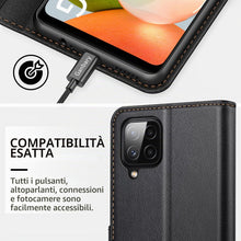 Carica l'immagine nel visualizzatore di Gallery, Ganbary Cover Compatibile con Samsung A22 4G/ M22/ M32 (Non per A22 5G), Protettiva Caso in PU Pelle Premium Portafoglio