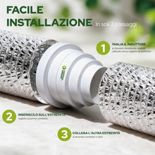 Carica l'immagine nel visualizzatore di Gallery, CONTROL GARDEN Pack x 2 Riduttore Universale per Sistemi di Ventilazione Bianco - Attacco Connettore per Condotti di Ven
