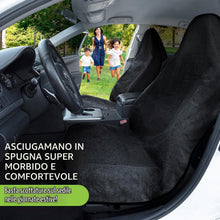Carica l'immagine nel visualizzatore di Gallery, Einesin Coprisedile Auto Impermeabile e Antisudore, Coprisedile Asciugamano Antiscivolo per Sedili Anteriori, Universale