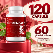 Carica l'immagine nel visualizzatore di Gallery, Diosmina Esperidina Alto Dosaggio 1000mg 120 Capsule