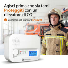 Carica l'immagine nel visualizzatore di Gallery, Smartwares Rilevatore CO, Sensore 10 Anni, Batterie Sostituibili 3 Anni