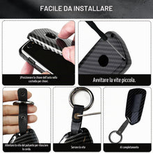 Carica l'immagine nel visualizzatore di Gallery, Custodia Chiave Auto in Fibra di Carbonio per VW Golf 8, ID3, ID4, e-Golf, per Seat Leon MK4, per Skoda Octavia, per Cup