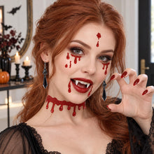 Carica l'immagine nel visualizzatore di Gallery, 6 PCS Halloween Set Vampiro Accessori Donna, Vampiro Costumi Accessori (A)