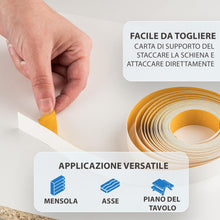 Carica l'immagine nel visualizzatore di Gallery, haggiy nastro per bordi autoadesivo in melammina 18 mm x 5 m I nastro per bordi I per mobili tenuta sicura senza allunga