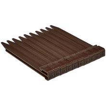 Carica l'immagine nel visualizzatore di Gallery, Amazon Basics Bordura per aiuole con 10 picchetti, 13 cm/5 pollici x 12 m/40 piedi, Marrone