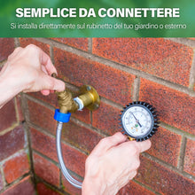 Carica l'immagine nel visualizzatore di Gallery, Manometro di Pressione dell'acqua di Rete 0 – 11 bar/0 – 160 PSI