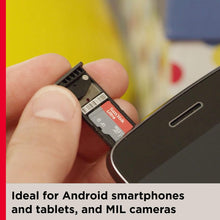 Carica l'immagine nel visualizzatore di Gallery, SanDisk Ultra 32 GB microSDHC Memory Card + SD Adapter with A1 App Performance Up to 120 MB/s, Class 10, U1, SDSQUA4-032