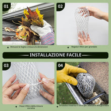 Carica l'immagine nel visualizzatore di Gallery, Protezione per Grondaie, 6 Pezzi Griglia Grondaia