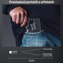 Carica l'immagine nel visualizzatore di Gallery, Adattatore e Ricarica per Cuffie USB C, 2 in 1 Jack da 3,5 mm USB C PD 60W Ricarica Rapida per Auricolari Splitter C omp
